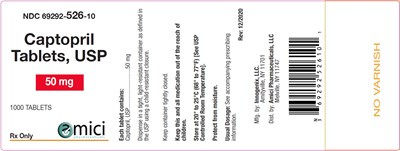 Captopril 50mg 1000ct - Label.jpg Captopril 50mg 1000ct Label